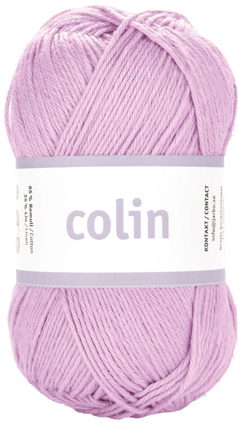 Colin - 65% Bomuld 35% Hør - Diset Lilla - Garno