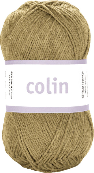 Colin - 65% Bomuld 35% Hør - Olivengrøn - Garno