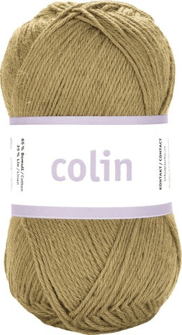 Colin - 65% Bomuld 35% Hør - Olivengrøn - Garno