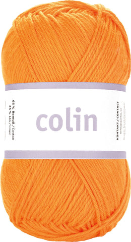 Colin - 65% Bomuld 35% Hør - Papaya - Garno