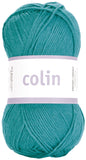 Colin - 65% Bomuld 35% Hør - Petrol Aqua - Garno