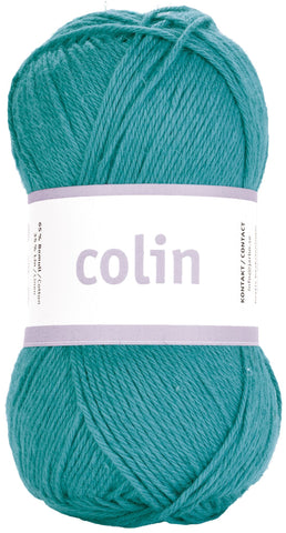 Colin - 65% Bomuld 35% Hør - Petrol Aqua - Garno