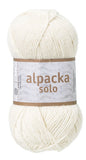 Alpacka Solo - 100% Alpakka Uld - Æggeskals Hvid - Garno
