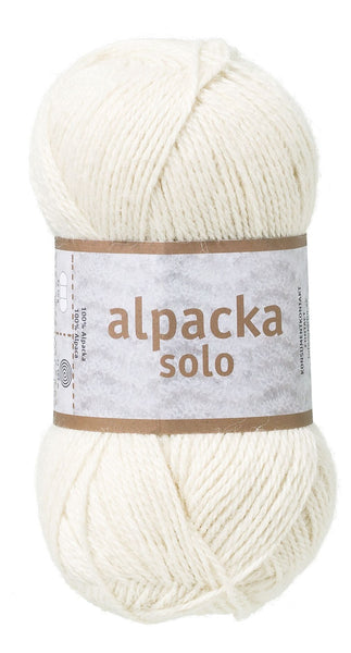 Alpacka Solo - 100% Alpakka Uld - Æggeskals Hvid - Garno