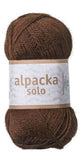Alpacka Solo - 100% Alpakka Uld - Chokolade Brun - Garno