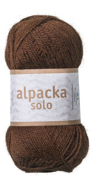 Alpacka Solo - 100% Alpakka Uld - Chokolade Brun - Garno