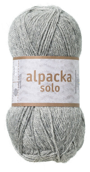 Alpacka Solo - 100% Alpakka Uld - Lys Grå - Garno
