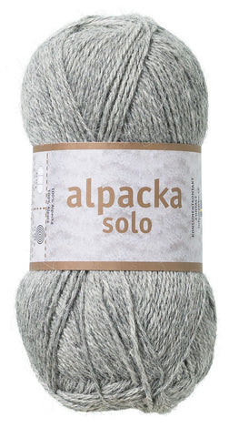 Alpacka Solo - 100% Alpakka Uld - Lys Grå - Garno