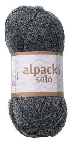 Alpacka Solo - 100% Alpakka Uld - Mørk Grå - Garno