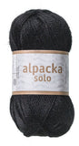 Alpacka Solo - 100% Alpakka Uld - Lakrids Sort - Garno
