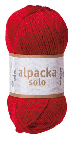 Alpacka Solo - 100% Alpakka Uld - Tyttebærrød - Garno