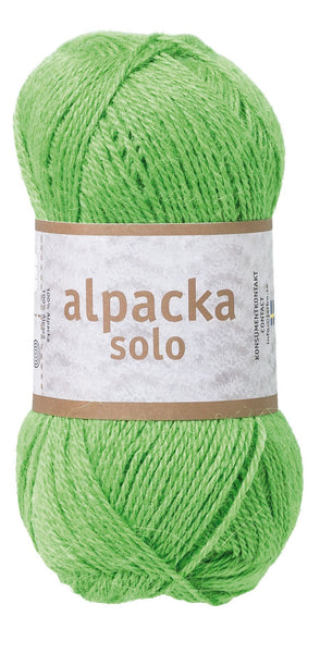 Alpacka Solo - 100% Alpakka Uld - Lys Grøn - Garno
