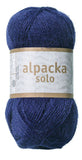 Alpacka Solo - 100% Alpakka Uld - Midnats Blå - Garno