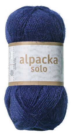 Alpacka Solo - 100% Alpakka Uld - Midnats Blå - Garno