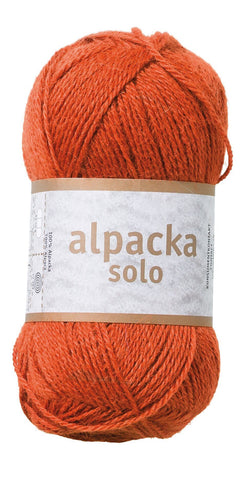 Alpacka Solo - 100% Alpakka Uld - Rusten Orange - Garno