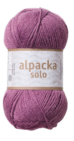 Alpacka Solo - 100% Alpakka Uld - Lilla - Garno