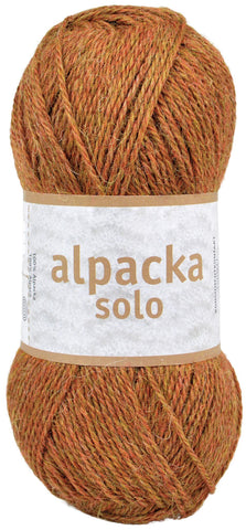 Alpacka Solo - 100% Alpakka Uld - Okker Brun - Garno