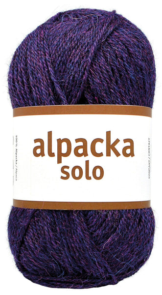 Alpacka Solo - 100% Alpakka Uld - Aubergine Lilla