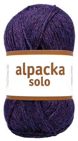 Alpacka Solo - 100% Alpakka Uld - Aubergine Lilla