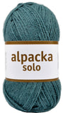 Alpacka Solo - 100% Alpakka Uld - Petrol Horisont - Garno