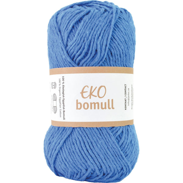 Eko Bomull - 100% Bomull - Blå - 0009 - Garno