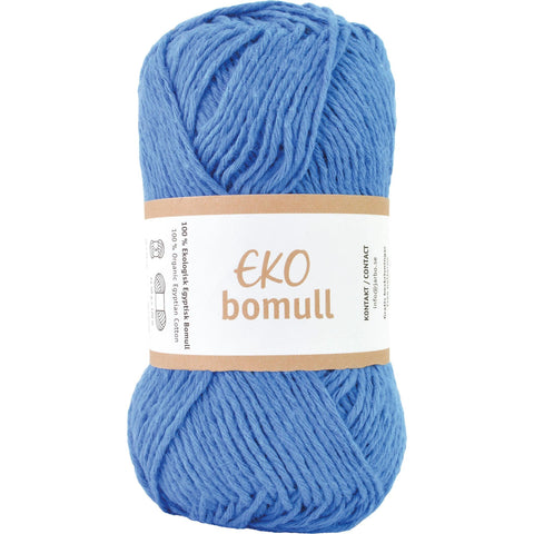 Eko Bomull - 100% Bomull - Blå - 0009 - Garno