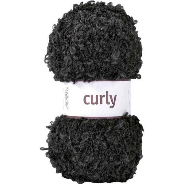 Curly - Antrasitgrå - 100g - Garno