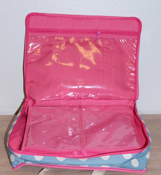 All in One Taske Blå, Hvid og Lyserød - Garno